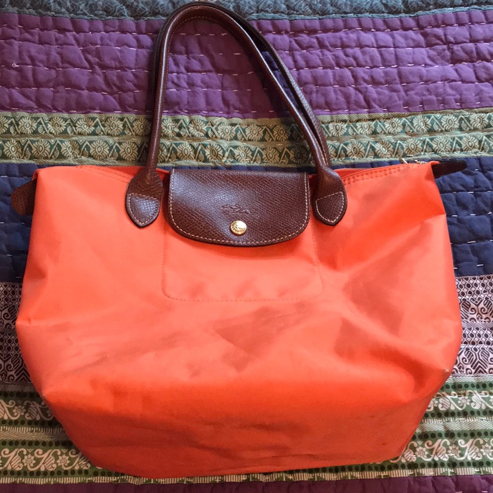 Longchamp small orange bag